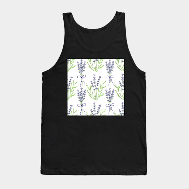 Lavender bouquet Tank Top by runlenarun